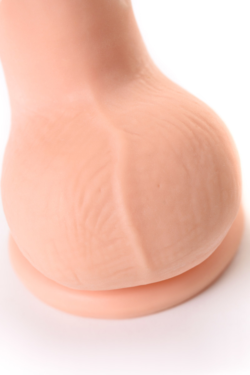 Реалистичный фаллоимитатор TOYFA RealStick Elite DILDO, TPR, телесный, 18,5 см 982004